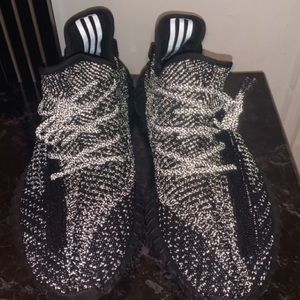 Yeezy Boost 350 V2 Black Reflective Size 13